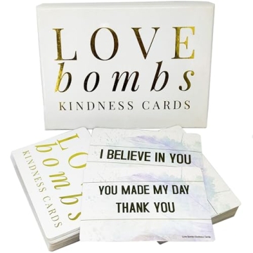 Better Me Love Bombs Kindness Cards – 111 Appreciation & Gratitude Cards, Love Notes for Him & Her...