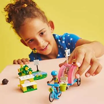LEGO Friends Dog Rescue Bike Building Set for Kids with Puppy Figure and Mini-Dolls