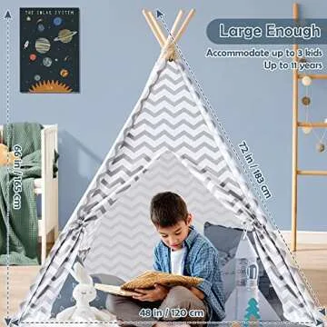 Tiny Land Kids Teepee Tent – Perfect Playhouse for Kids
