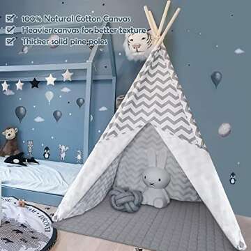Tiny Land Kids Teepee Tent – Perfect Playhouse for Kids
