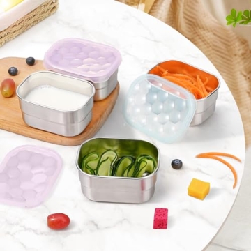 Tanjiae Stainless Steel Snack Containers for Kids