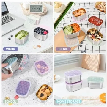 Tanjiae Stainless Steel Snack Containers for Kids