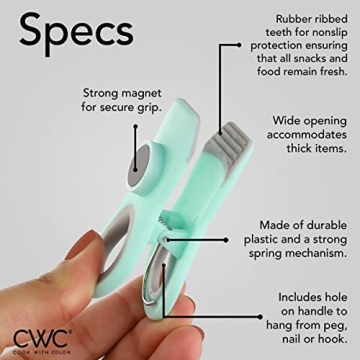 Cook with Color Bag Clips – Food Storage Made Fun and Easy