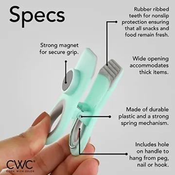 Cook with Color Bag Clips – Food Storage Made Fun and Easy