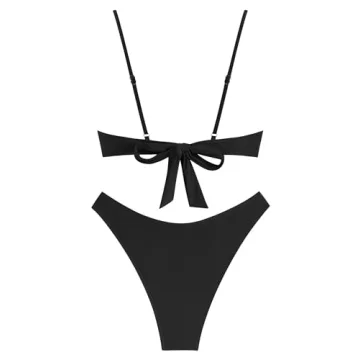 ZAFUL 2024 High Cut Thong Bikini Swimsuit for Women