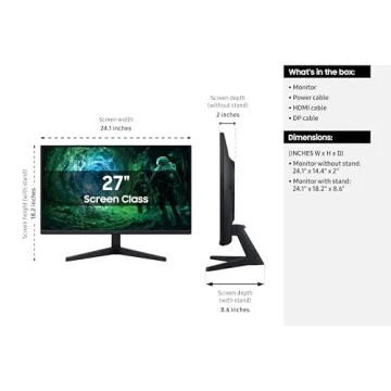 SAMSUNG 27” Odyssey G5 Gaming Monitor with 200Hz Refresh Rate