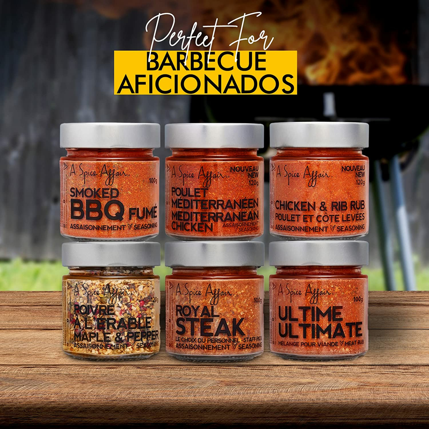 BBQ Spice Set - 6 Bold Seasonings for Grilling