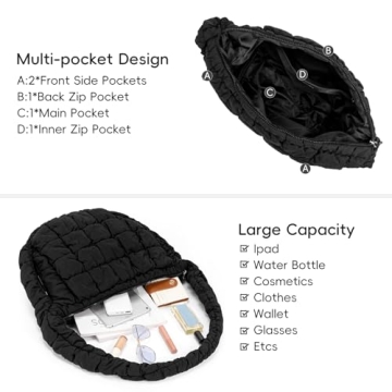 CLUCI Stylish Large Puffer Tote for Women Perfect Gift