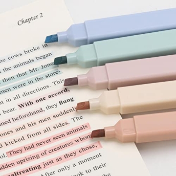 Dual-Tip Highlighters in 12 Muted Colors for Perfect Notes