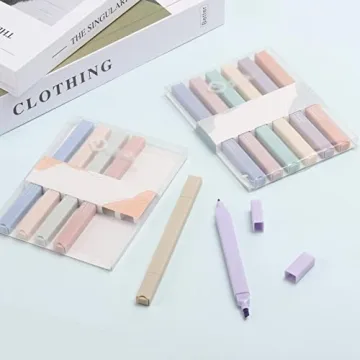 Dual-Tip Highlighters in 12 Muted Colors for Perfect Notes