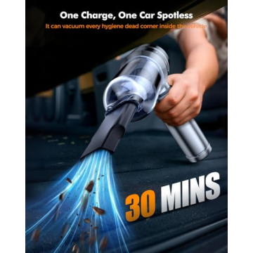 VNOST Car Vacuum 24000PA with Type-C for Home & Car