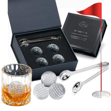Golf Balls Whiskey Chillers Set for Unique Gifts