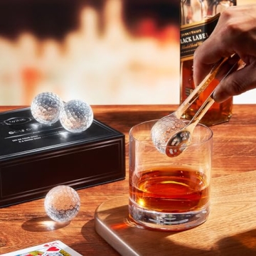 Golf Balls Whiskey Chillers Set Unique Gift for All