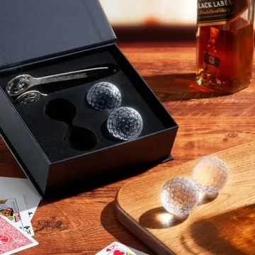 Golf Balls Whiskey Chillers Set Unique Gift for All