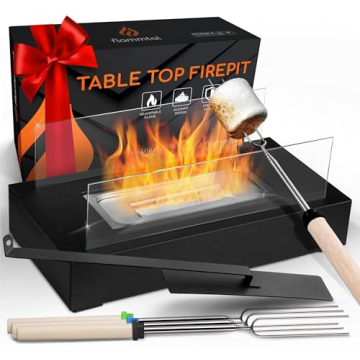 Flammtal Tabletop Fire Pit - Perfect S'mores Maker