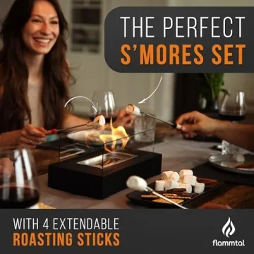 Flammtal Tabletop Fire Pit - Perfect S'mores Maker
