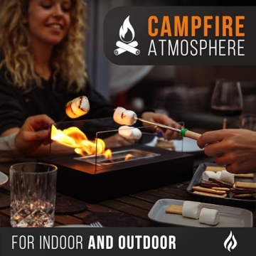 Flammtal Tabletop Fire Pit - Perfect S'mores Maker