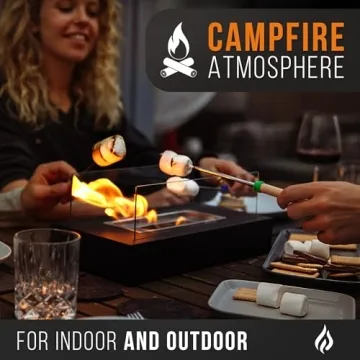 Flammtal Tabletop Fire Pit - Perfect S'mores Maker