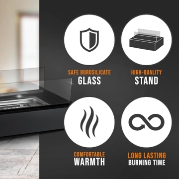 Flammtal Tabletop Fire Pit - Perfect S'mores Maker