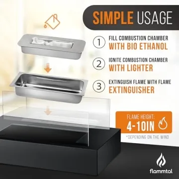 Flammtal Tabletop Fire Pit - Perfect S'mores Maker