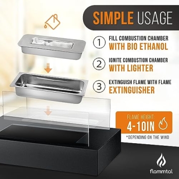 Flammtal Tabletop Fire Pit - Perfect S'mores Maker