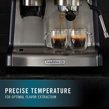 Calphalon Espresso Machine with Grinder for Home Brewing