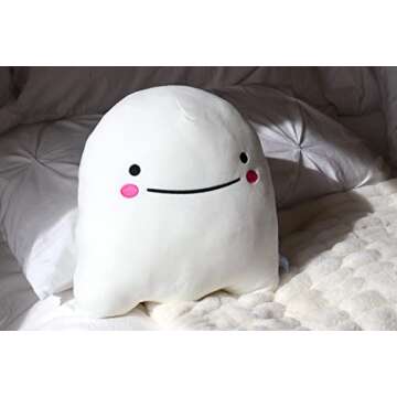 Snuggaboos Spooky The Ghost - Extra Large 16 Inch Plush Pal, Ultra-Soft & Cuddly Ghost Pillow: Perfect Halloween Plushie Gift for Kids, Adults and Baby - Collectible Squish Pillow Stuffed Animal