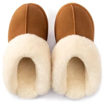 LazyStep Women’s Moody Fuzzy Platform Slippers, Stylish Comfort