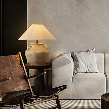 Rustic Southwestern Table Lamp for Living Room Bedroom