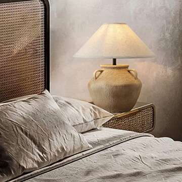 Rustic Southwestern Table Lamp for Living Room Bedroom