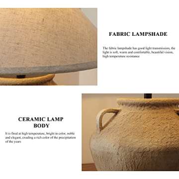 Rustic Southwestern Table Lamp for Living Room Bedroom