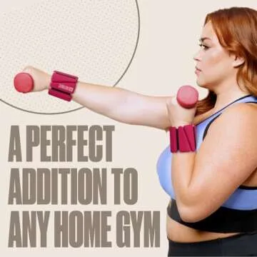 Adjustable Ankle and Wrist Weights for Women - 1lb