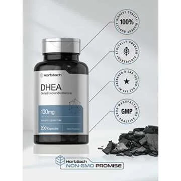 Horbäach DHEA 100mg Capsules for Wellness Support