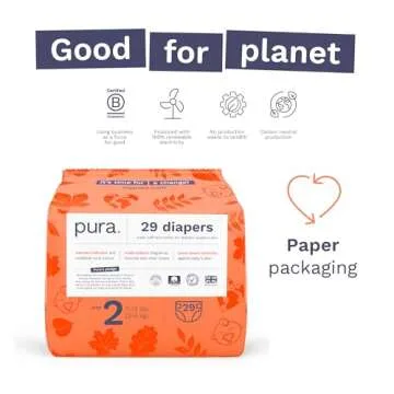 Pura Soft and Eco-Friendly Hypoallergenic Diapers