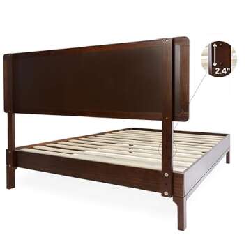 Bme Nipe Bohemian Bed Frame with Adjustable Headboard