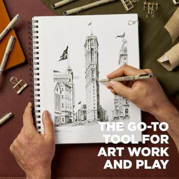 Sakura Pigma Micron Fineliner Pens - Archival Black Ink Pens - Pens for Writing, Drawing, or Journaling - Black Ink - 05 Point Size - 6 Pack