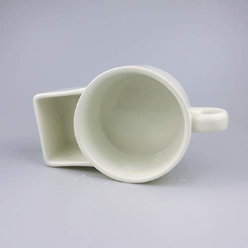 Kitchen Gadgets Soup and Cracker Mug or Cereal Bowl, Ceramic bowl, Saltine crackers, Soup mugs with handles, Cookies and Milk, Veggie Snack & Dip Cup (2 PCS)