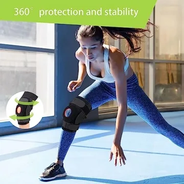 FocuBoody Hinged Knee Brace with Open Patella Design for Support