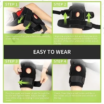 FocuBoody Hinged Knee Brace with Open Patella Design for Support