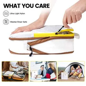 PFEYRPK Compression Packing Cubes for Easy Travel