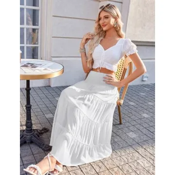 Zeagoo Women's Elegant Maxi Skirt - Versatile & Chic Summer Staple
