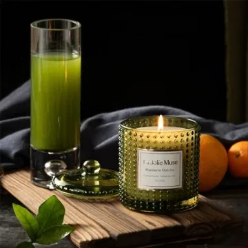 LA JOLIE MUSE Mandarin Matcha Candle for Luxury Home Scents