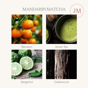 LA JOLIE MUSE Mandarin Matcha Candle for Luxury Home Scents