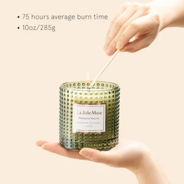 LA JOLIE MUSE Mandarin Matcha Candle for Luxury Home Scents