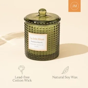 LA JOLIE MUSE Mandarin Matcha Candle for Luxury Home Scents