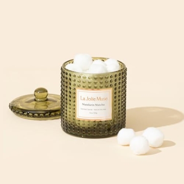 LA JOLIE MUSE Mandarin Matcha Candle for Luxury Home Scents