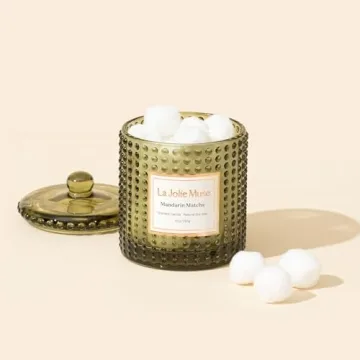LA JOLIE MUSE Mandarin Matcha Candle for Luxury Home Scents