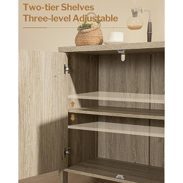 SICOTAS Rattan Buffet Cabinet - Elegant Storage Solution