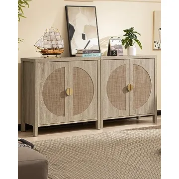 SICOTAS Rattan Buffet Cabinet - Elegant Storage Solution