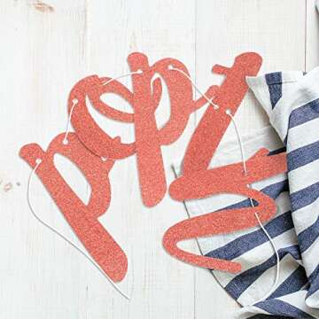 Bubbly Glitter Banner for Engagements & Bridal Showers